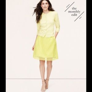 Ann Taylor Eyelet Geo Skirt Size 2